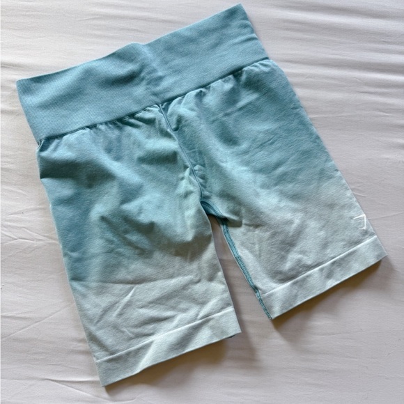 Gymshark Teal and White ombré Shorts size M - Picture 2 of 6